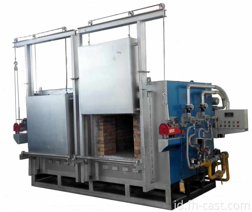 Double chamber gas fired roaster